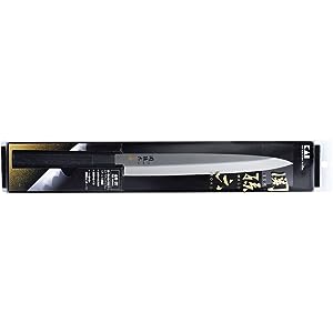Kai Brand Seki Gold Kotobuki St Sashimi Knife 240mm (9.4 inches) Ak-1106, Black, silver