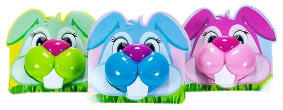 Candy Bunny Lip Pop Lollipops Candy Basket Stuffers, 0.8 Ounce Pop (Best By: 8/19/26)