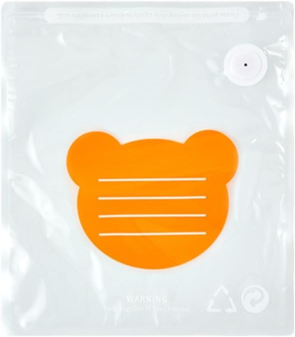Portable Dog Food and Treat Vacuum Storage Sealer Bags - 20pcs Bags Only - 8.66x8.27in - Orange