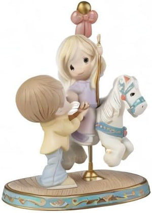 Your Love Makes My World Go Round Bisque Porcelain 6x4x7.7"H