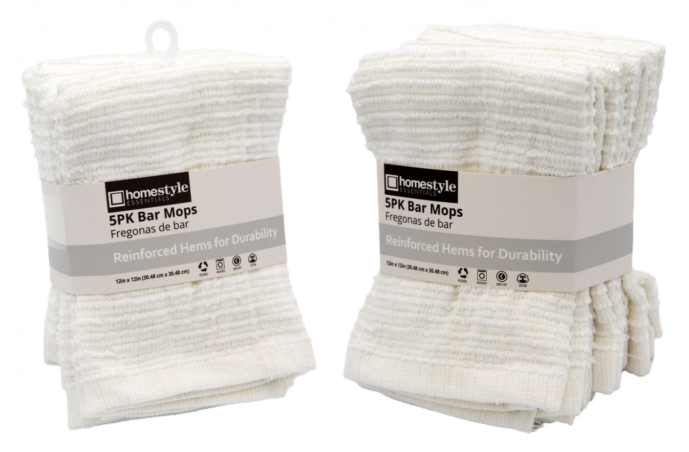 Bar Mop Towels (5 PK) (White)
