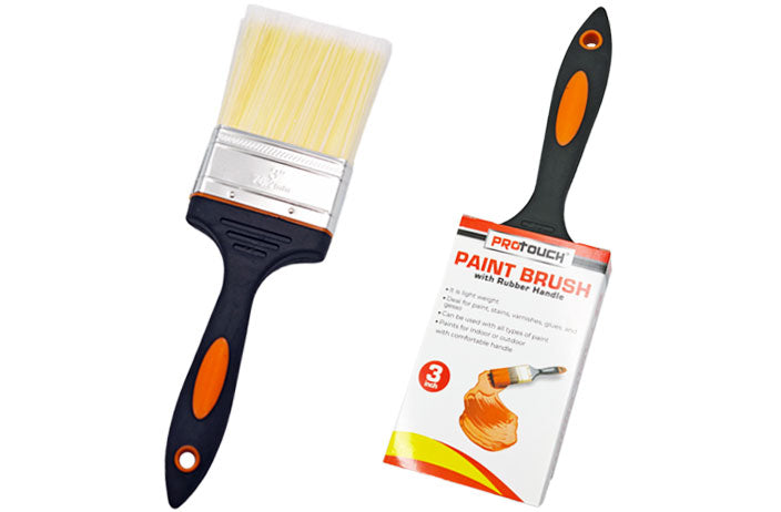 Paint Brush (Rubber Handle) (3")