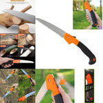 Folding Saw - 7" Blade With Professional Sure Grip Handle - Mirror Polish Chrome Plated
