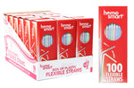 PLASTIC FLEX STRAWS (100 CT)