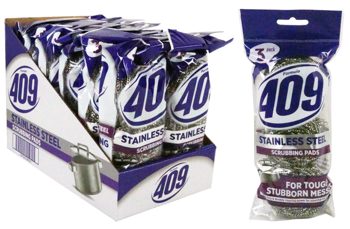 409™ Stainless Steel Scrubber Pads (3 PK)