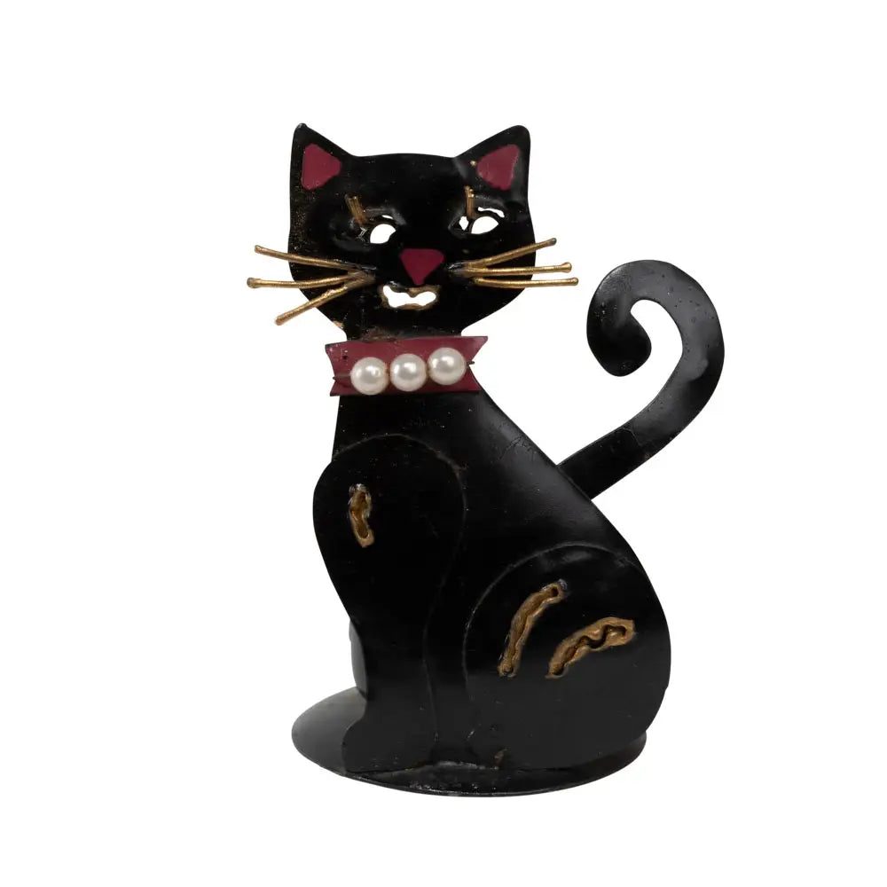 Black Cat Tea Light Holder