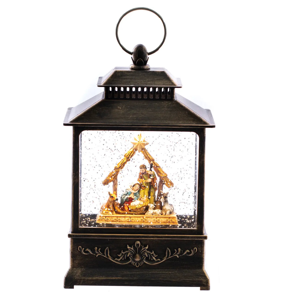 Snow Glove with Nativity