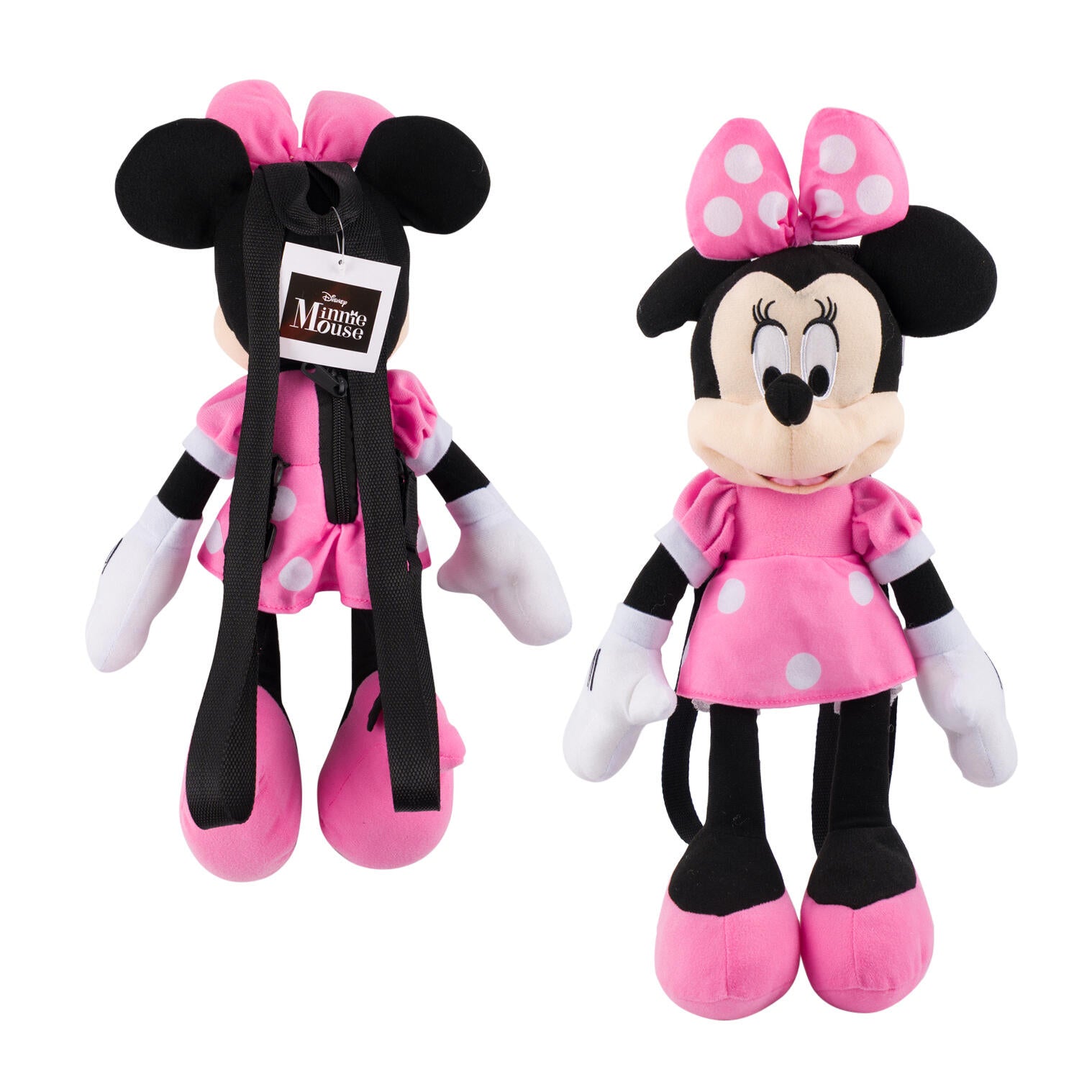 Minnie Mouse Backpack Plush W/ Strap- 16"
