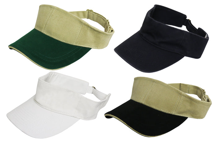 COTTON VISOR - Choose Your Color - With Adjustable Strap