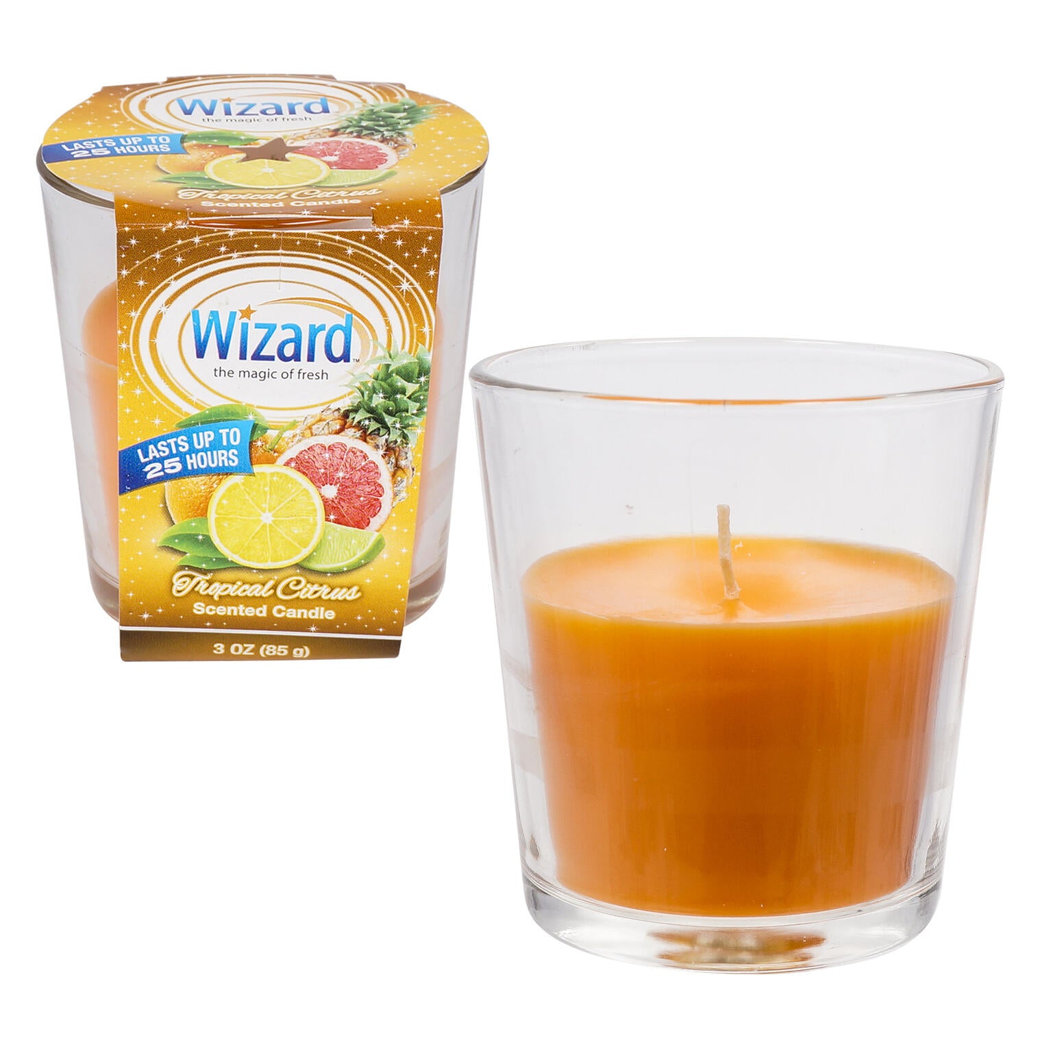 Wizard the Magic of Fresh Scented Candle- 3oz - Tropical Citrus