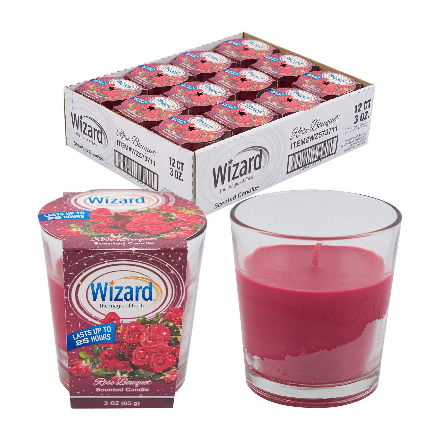 Wizard Rose Bouquet Scented Candle- 3oz