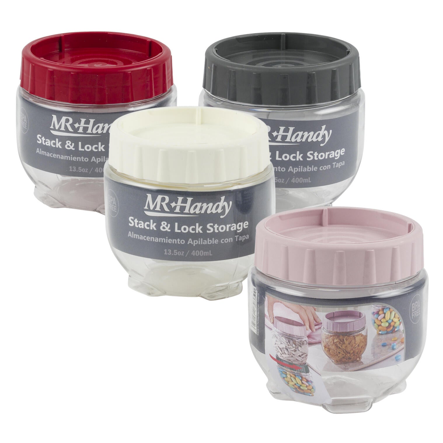 Mr. Handy Plastic Jar- 13.5oz