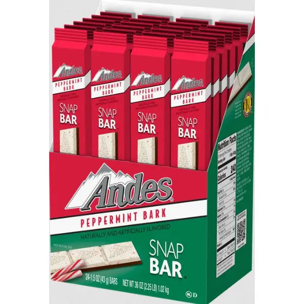 Andes Peppermint Bark Snap Bar-1.5oz