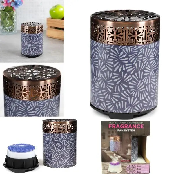 The Vortex 5" Fragrance Fan Aroma Breeze Diffuser - USB Charging - Light Fan Blown Scents - Modern Design