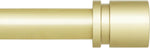 Curtain Rods for Windows 16 to 28 Inches Adjustable Length 1 Inch Diameter Window Curtain Rod with Aluminium Finials, Warm Gold