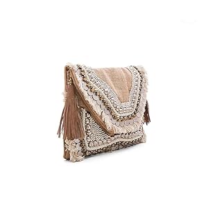 Women Shashi Clutch bag, Beige