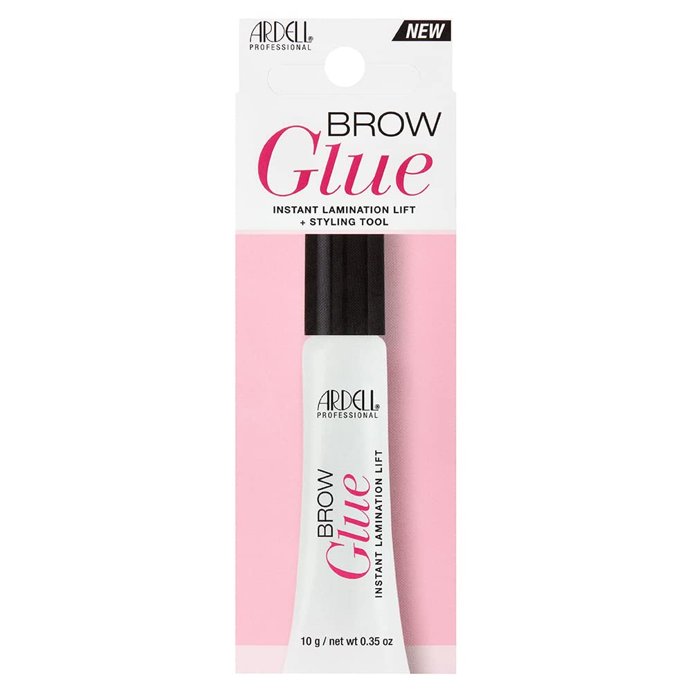 Brow Glue – Clear Eyebrow Gel for Instant Lamination Lift with Styling Brush, All day Extreme Hold Brow Gel for Fluffy Defined Brows, 0.35 oz