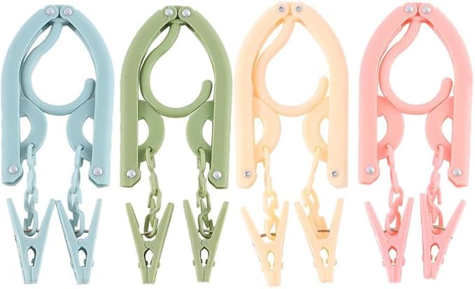 Drying Rack Multi-Functional Plastic Clothes Hangers Travel Space Saving Foldable Hanger
