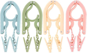Drying Rack Multi-Functional Plastic Clothes Hangers Travel Space Saving Foldable Hanger