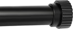 Modern Heavy Duty Curtain Rods for Windows 30 to 90 Inch, Black Decorative Adjustable Window Rods 1 Inch Diameter for Bedroom Living Room Kitchen Drapes (Black,30"-90")