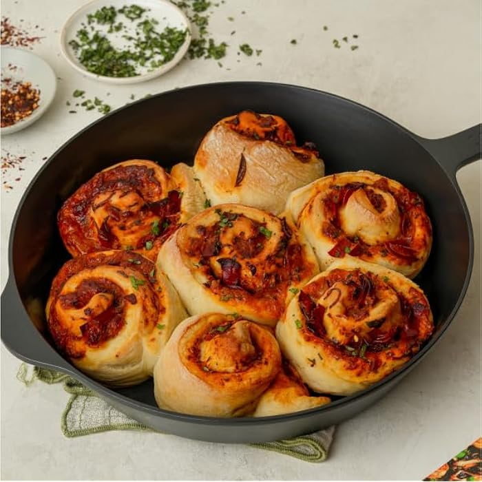 COOKLIFE 12 Inch  Pre-Seasoned Cast Iron Skillet