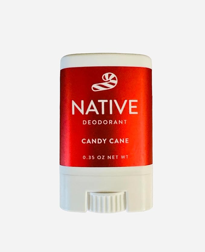 Native Candy Cane Mini Deodorant - 0.35oz, Travel Size