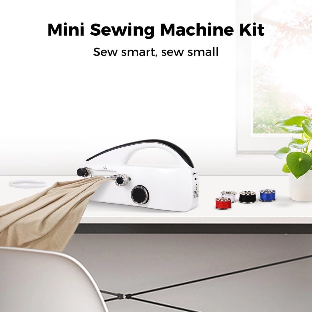Handheld Sewing Machine, Mini sewing machine, Easy to Use and Fast Stitch Suitable for Beginners