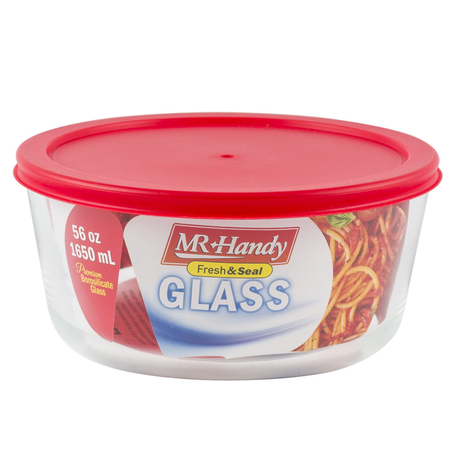 Round Glass Food Container- 56oz