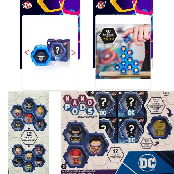 DC Toys - Nano Pods - WOW Stuff - The Surprise in Every Box