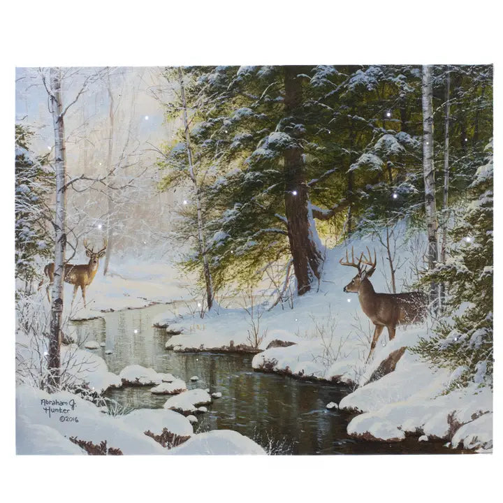 Light-up Wall Art-Deer Run