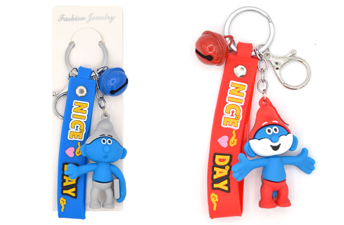 KEYCHAIN WITH STRAP (SMURF)