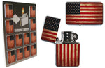 Windproof Flip Lighter (USA Flag) (Metal)