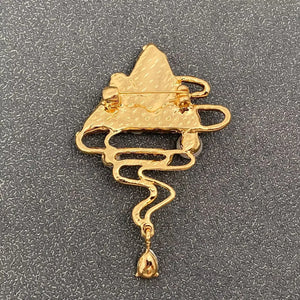 Chinese Style Landscape Painting Brooch