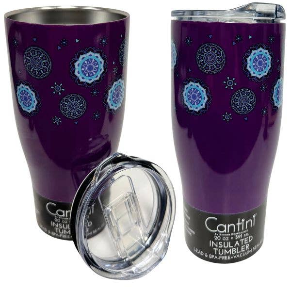 Canitini Drinkware - 20oz Insulated Tumbler - Purple Fashion