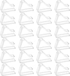 24 Pcs Transparent Plastic Tablecloth Clips, Plastic Table Cloth Hold Down Clips, Table Cloth Holder for Christmas Home Party Indoor Outdoor Camping (Small)