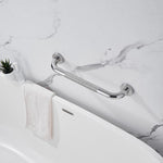 15.5" x 1" Diameter Anti Slip Safety Grab Bars For Bathtubs, Showers, Handicap Shower-2 Pack