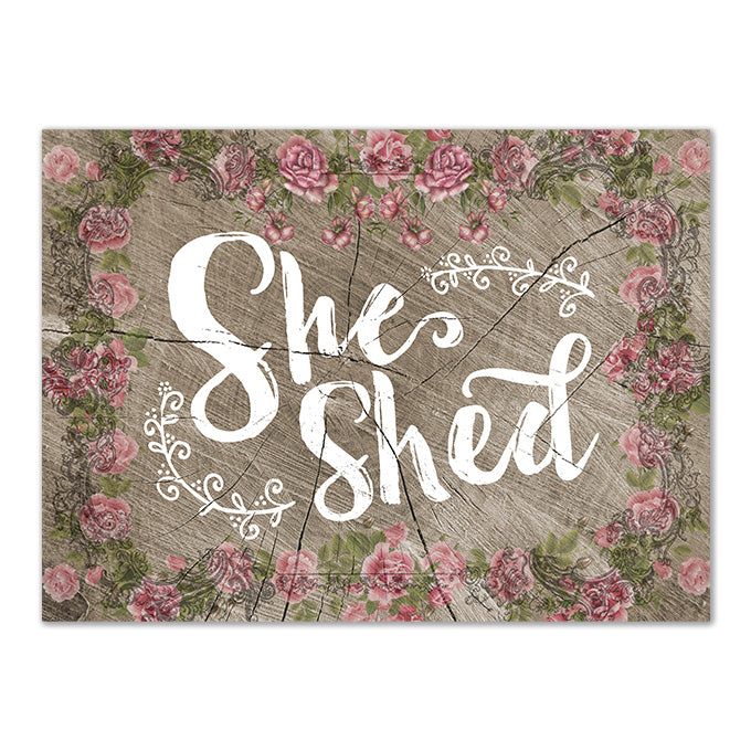 SIGN-SHE SHED 12"X17"