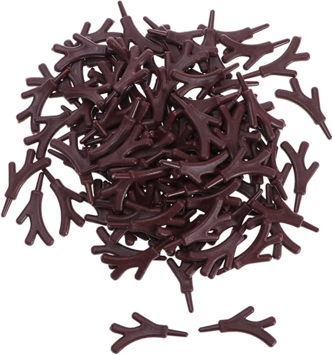 Snowman Craft Hand 100PCS Antlers Branch Christmas Antlers Snowman Making Hands Decorative Branch Antlers Xmas Reindeer Horn Decoration