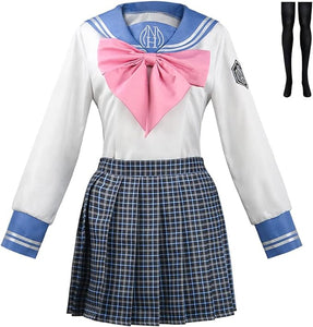 Juejuezi Sayaka Maizono Cosplay Outfit Anime Sailor Dress Girls School Uniform Halloween Costume Women