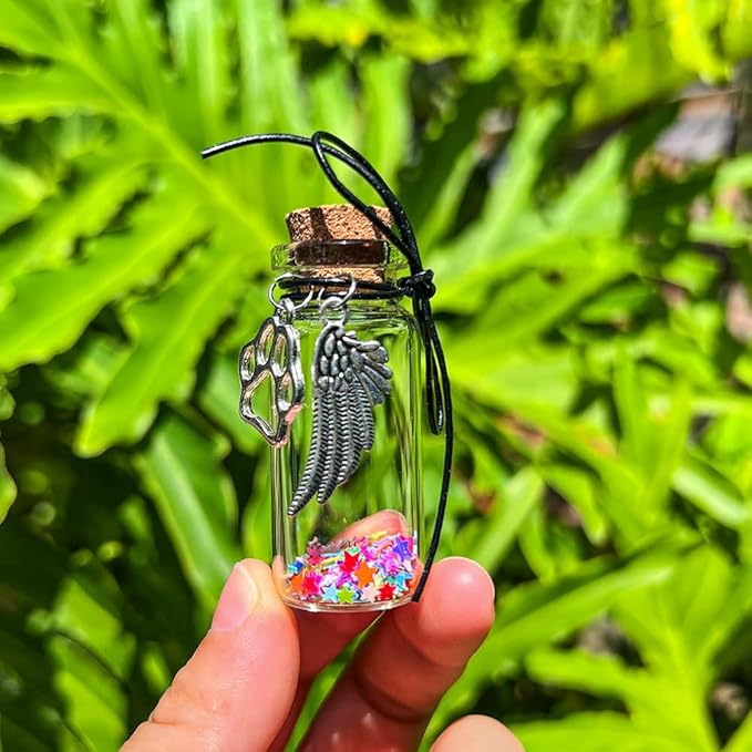 Loss of Pet Sympathy Glass Bottle Gift for Pet Owner, Pet Memorial Pet Loss Gifts, Dog Cat Memorial Gift, Pet Remembrance Gift in Memory of Dog Cat, Pet Remembrance Sympathy Condolence Gifts