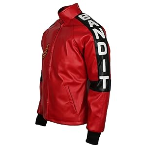 Smokey and The Bandit - Burt Reynolds - Red Bomber Leather Jacket (XL to fit chest 46-47")