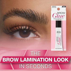 Brow Glue – Clear Eyebrow Gel for Instant Lamination Lift with Styling Brush, All day Extreme Hold Brow Gel for Fluffy Defined Brows, 0.35 oz