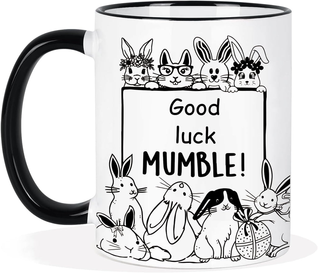 Easter Bunny Mug, Bunny Gifts for Women Men, Easter Coffee Mugs for Rabbit Lovers, Cute Rabbit Pattern Decoration, Ceramic Mugs 11oz, Microwave & Dishwasher Safe
