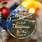 Our First Christmas as Mr. and Mrs. 2024 Ornament