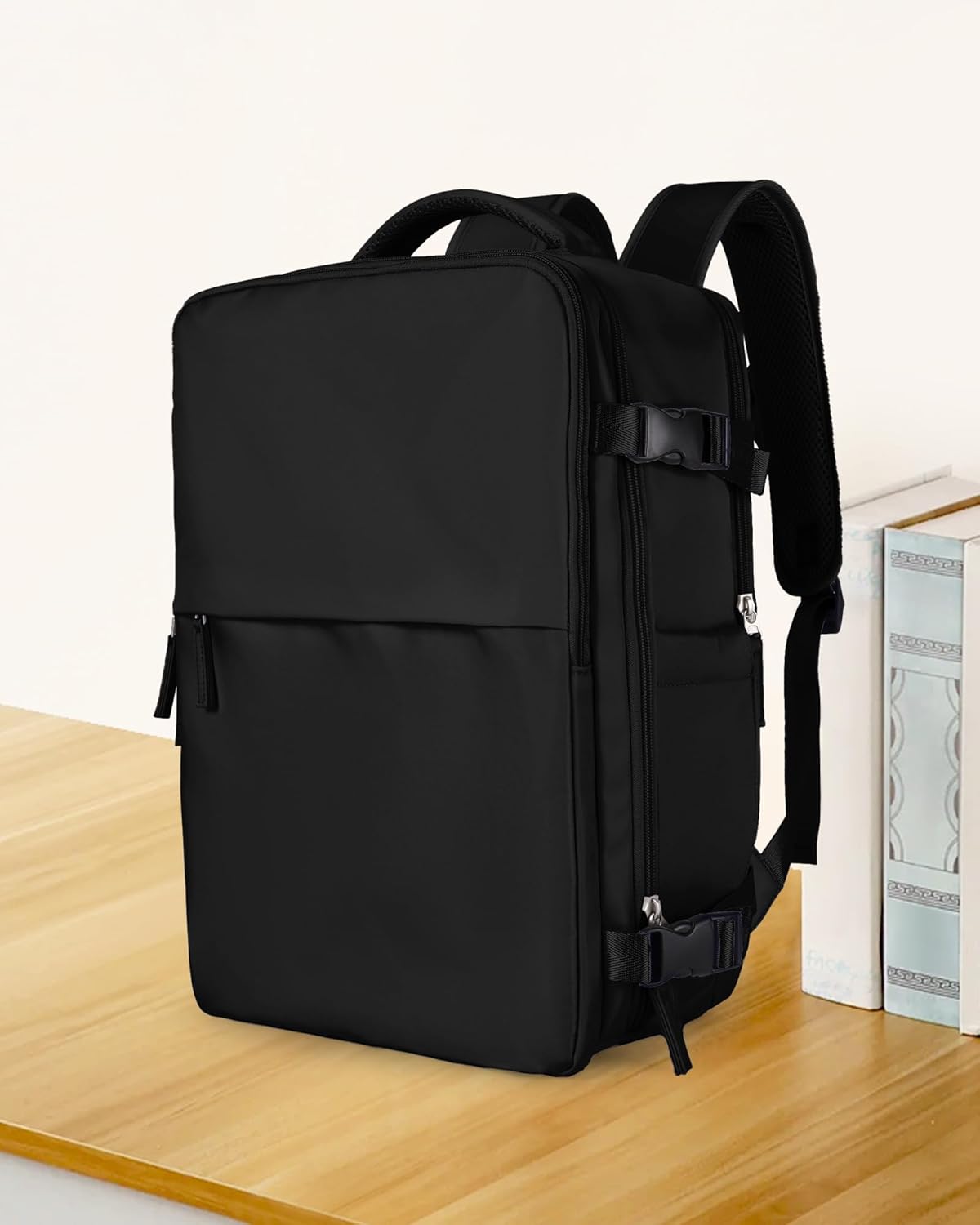 Travel Backpack For Women Men Airline Approved,Black Carry On Backpack,Large Hiking Waterproof Outdoor Sports Rucksack Casual Daypack Fit 15.6 Inch Laptop Backpack for College