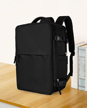 Travel Backpack For Women Men Airline Approved,Black Carry On Backpack,Large Hiking Waterproof Outdoor Sports Rucksack Casual Daypack Fit 15.6 Inch Laptop Backpack for College