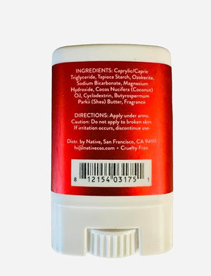 Native Candy Cane Mini Deodorant - 0.35oz, Travel Size