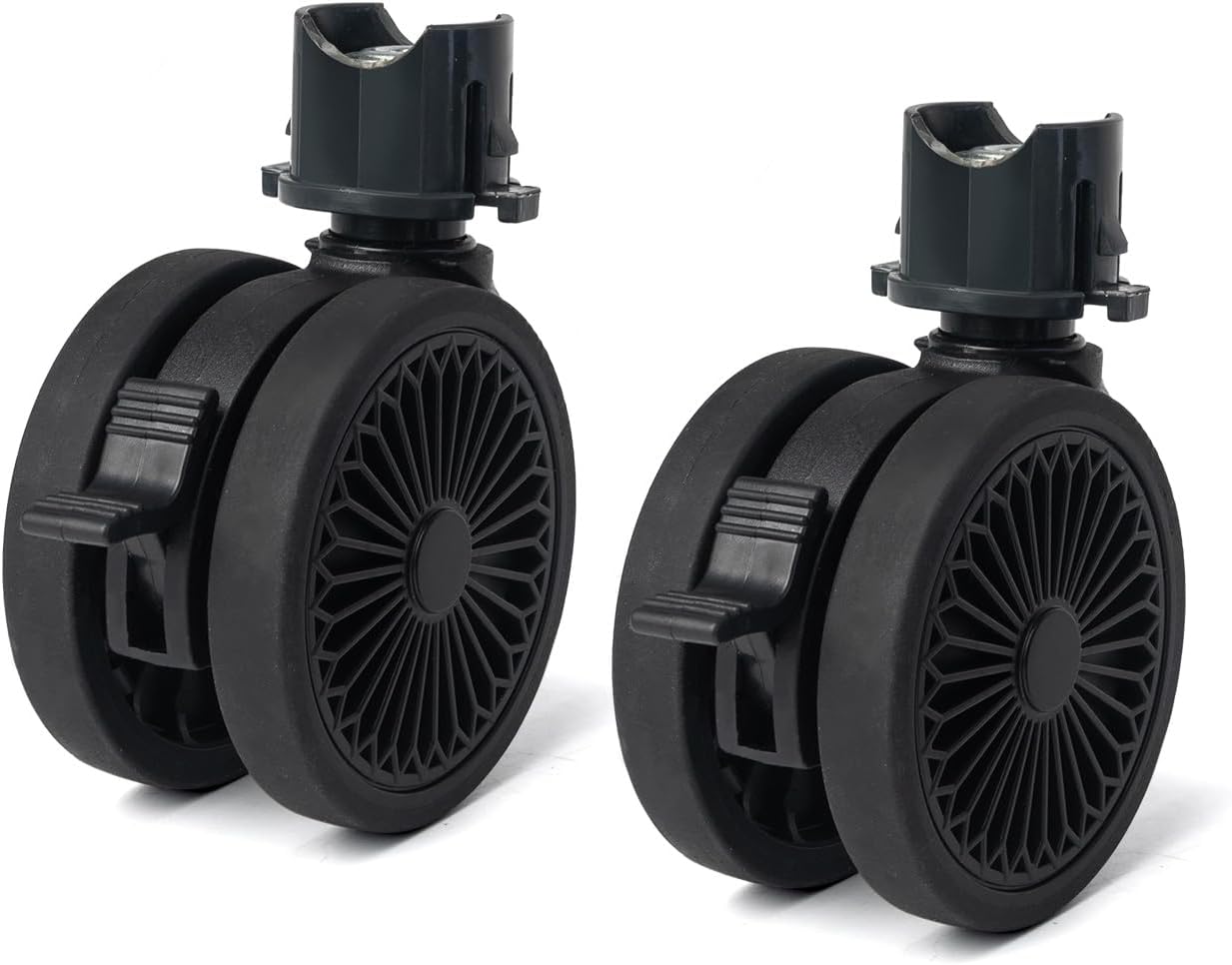 Multi-Purpose Trolley Wheels, Trolley, (Black, 5 cm)