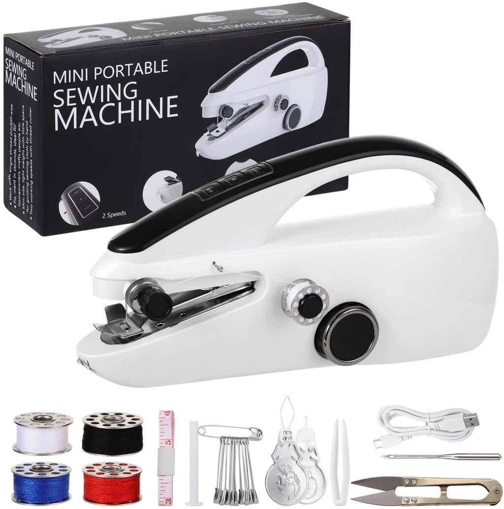 Handheld Sewing Machine, Mini sewing machine, Easy to Use and Fast Stitch Suitable for Beginners