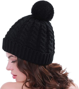 Black Hat with Pompom